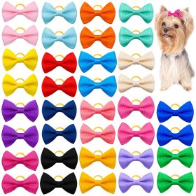 Cute Macaron Solid Color Pet Head Flower Rubber Band