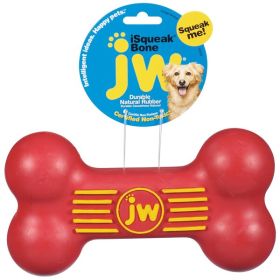 JW Pet iSqueak Bone Dog Toy Assorted Large