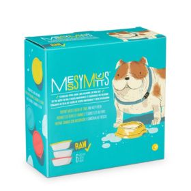 Messy Mutts Dog Bowl and Lid Set 6 Cup 6 Pack