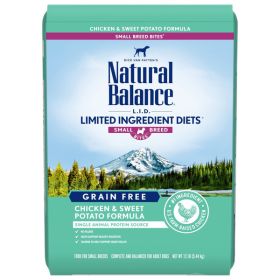 Natural Balance Pet Foods LID Chicken and Sweet Potato Small Breed Bite 12 lb